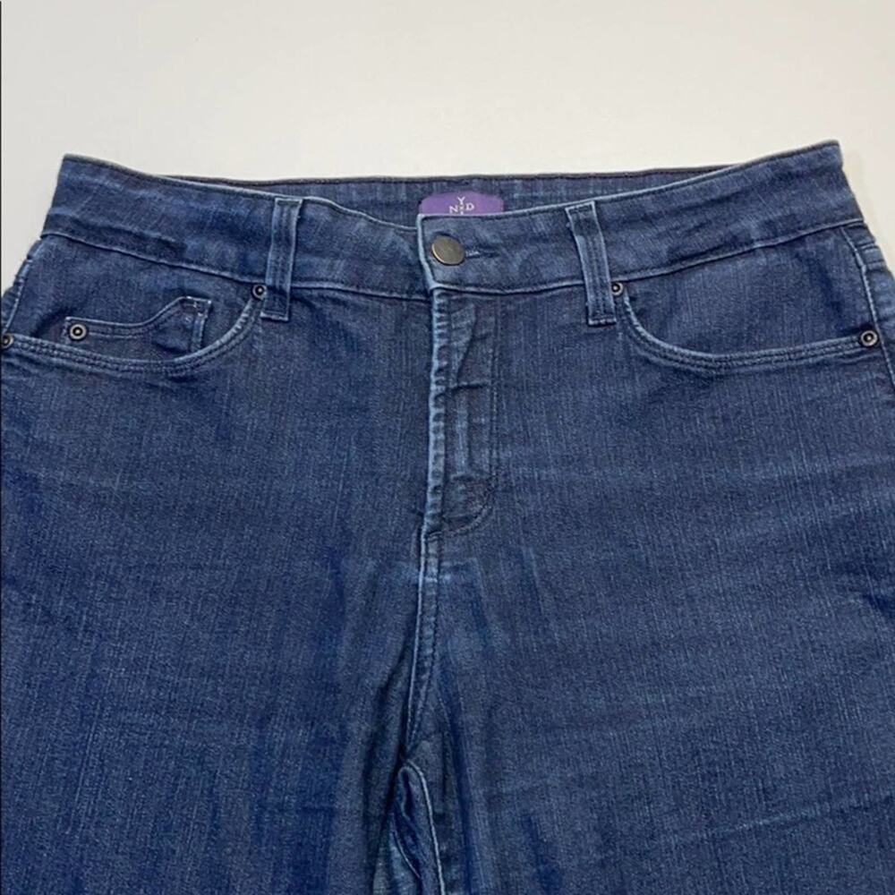 NYDJ Womens 10 Slim Leg Blue Jeans